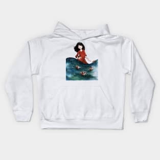 Mightier Than The Waves Kids Hoodie